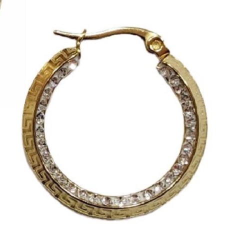 Kostibas 3113-643X, Σκουλαρίκια κρίκοι, Ατσάλι, Χρυσό