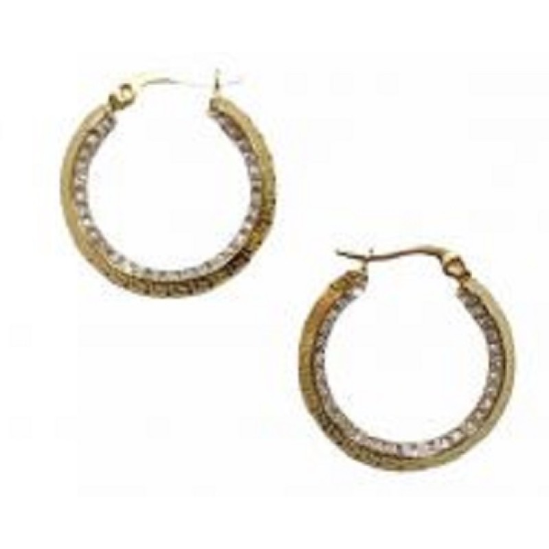 Kostibas 3113-643X, Σκουλαρίκια κρίκοι, Ατσάλι, Χρυσό