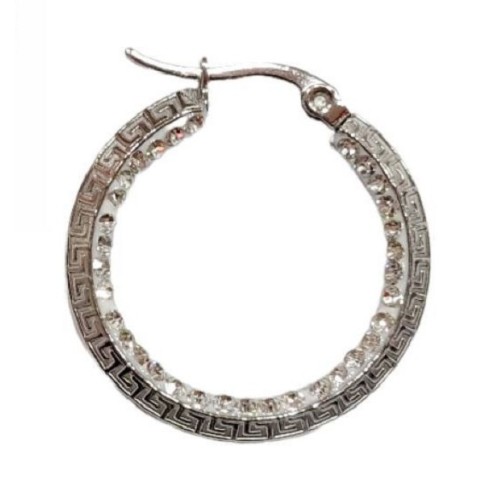 Kostibas 3113-643A, Σκουλαρίκια κρίκοι, Ατσάλι, Ασημί