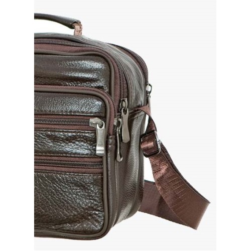 Bartuggi 718-110634, Τσάντα ταχυδρόμου, Δέρμα, Καφέ