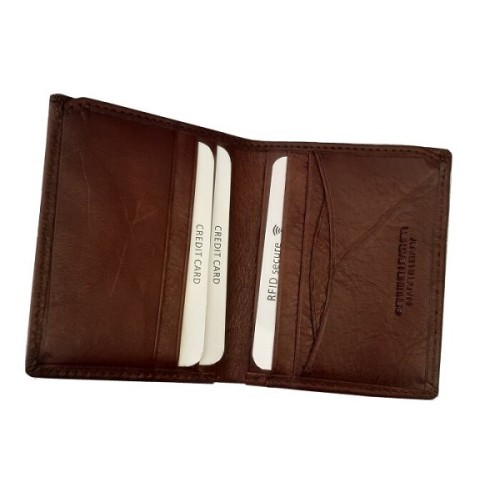 Hansson 6519, Καρτοθήκη, Δέρμα, Καφέ 