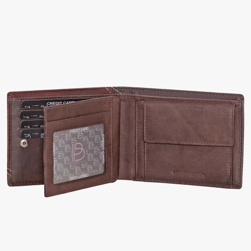 Bartuggi 521-1007, Πορτοφόλι, Δέρμα, Καφέ