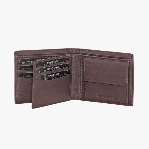 Bartuggi 521-701, Πορτοφόλι, Δέρμα, Καφέ