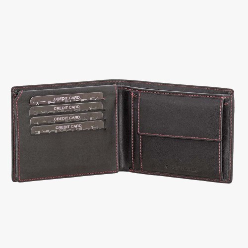 Bartuggi 521-10599, Πορτοφόλι, Δέρμα, Καφέ