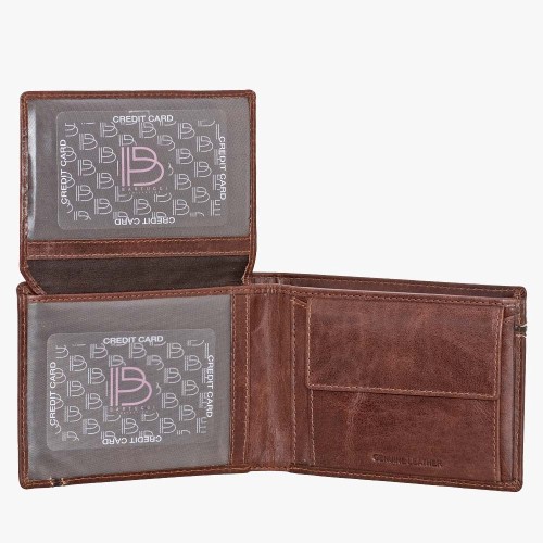 Bartuggi 521-1057, Πορτοφόλι, Δέρμα, Καφέ