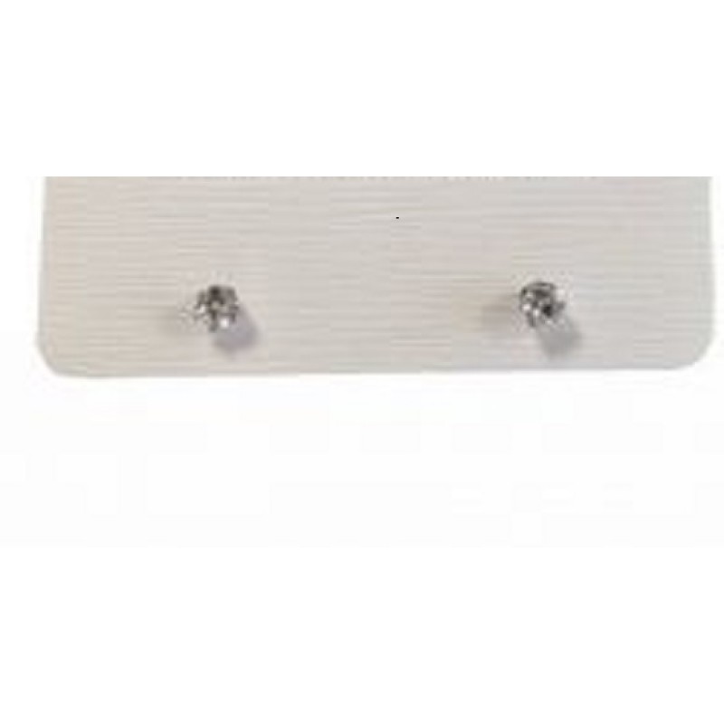 Kostibas 3013-961AC, Σκουλαρίκια, Ατσάλι, Λευκό