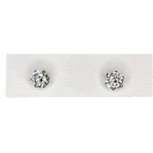 Kostibas 3013-961AF, Σκουλαρίκια, Ατσάλι, Λευκό