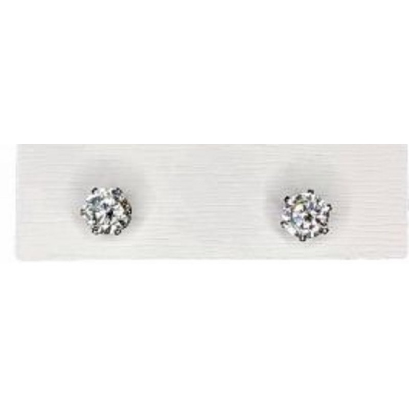 Kostibas 3013-961AF, Σκουλαρίκια, Ατσάλι, Λευκό