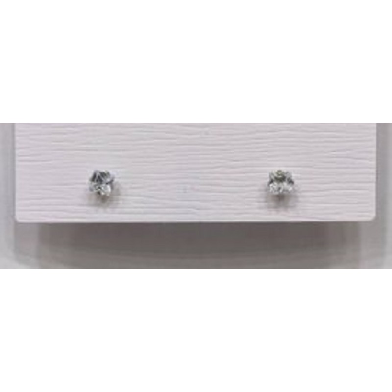 Kostibas 3013-962AC Σκουλαρίκια, Ατσάλι, Λευκό