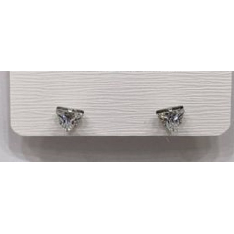 Kostibas 3013-963AF, Σκουλαρίκια, Ατσάλι, Λευκό