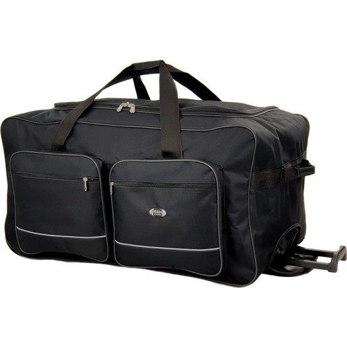 ORMI 0763, Ύφασμα, Πολύ Μεγάλος XXL 140L, Με ρόδες, Μαύρο