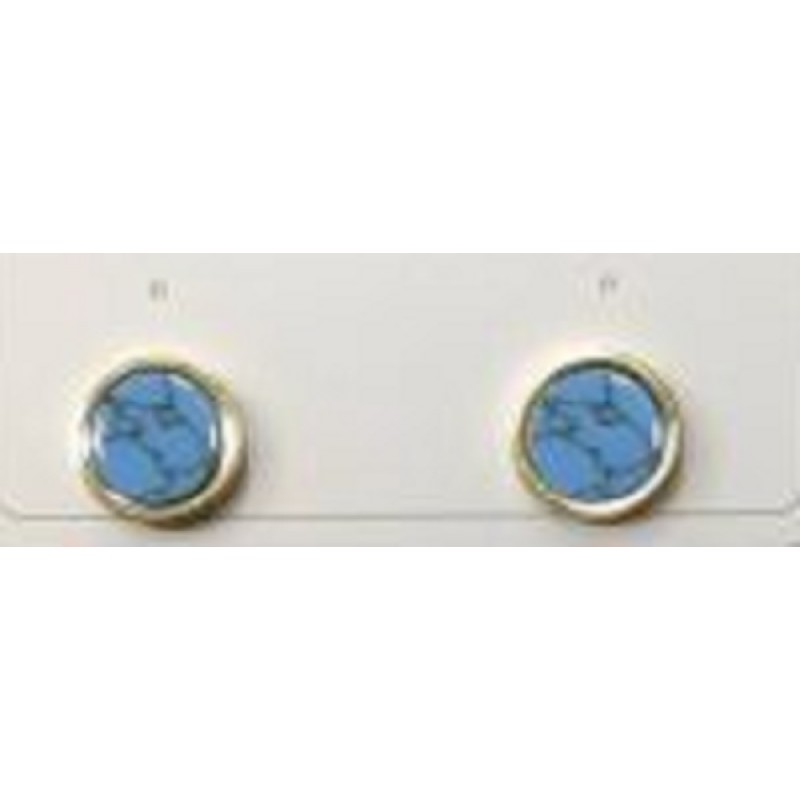 Kostibas 3013-969XT, Σκουλαρίκια, Ατσάλι, Χρυσό/Τιρκουάζ