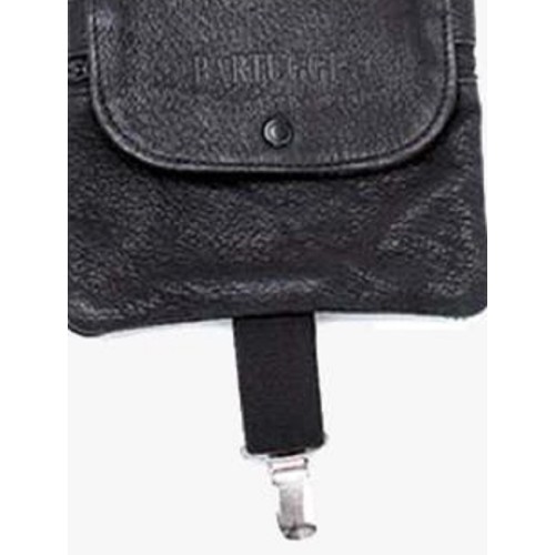 Bartuggi 124-2578, Τσαντάκι Μέσης, Δέρμα, Μαύρο