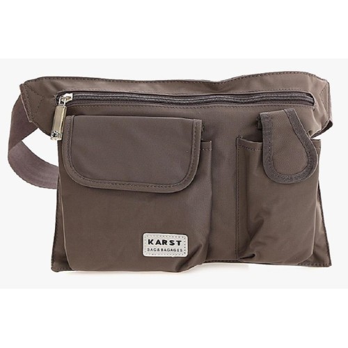 Bartuggi 178-007-1, Τσαντάκι Μέσης, Ύφασμα, Γκρι