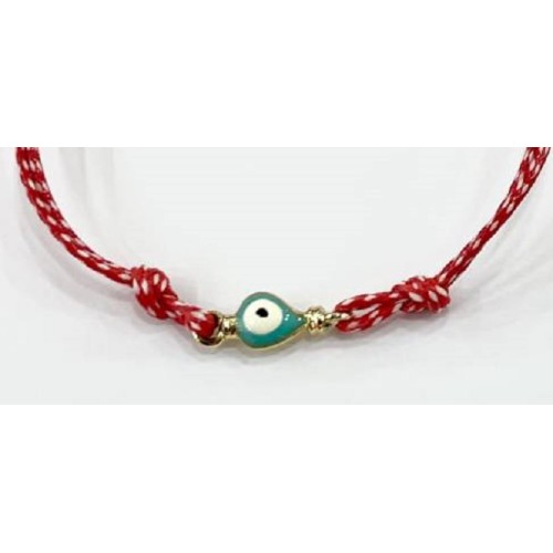 Kostibas 1539-63715, Μάρτης, Σχοινί, ΤΕ, Χρυσό με τιρκουάζ μάτι