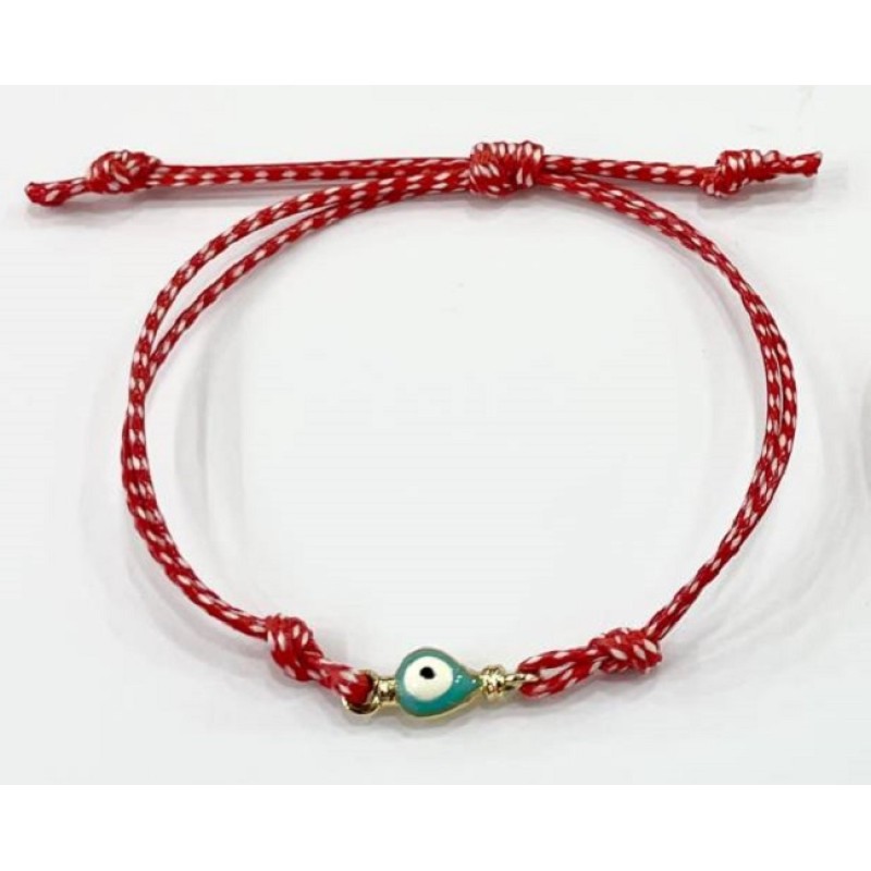 Kostibas 1539-63715, Μάρτης, Σχοινί, ΤΕ, Χρυσό με τιρκουάζ μάτι