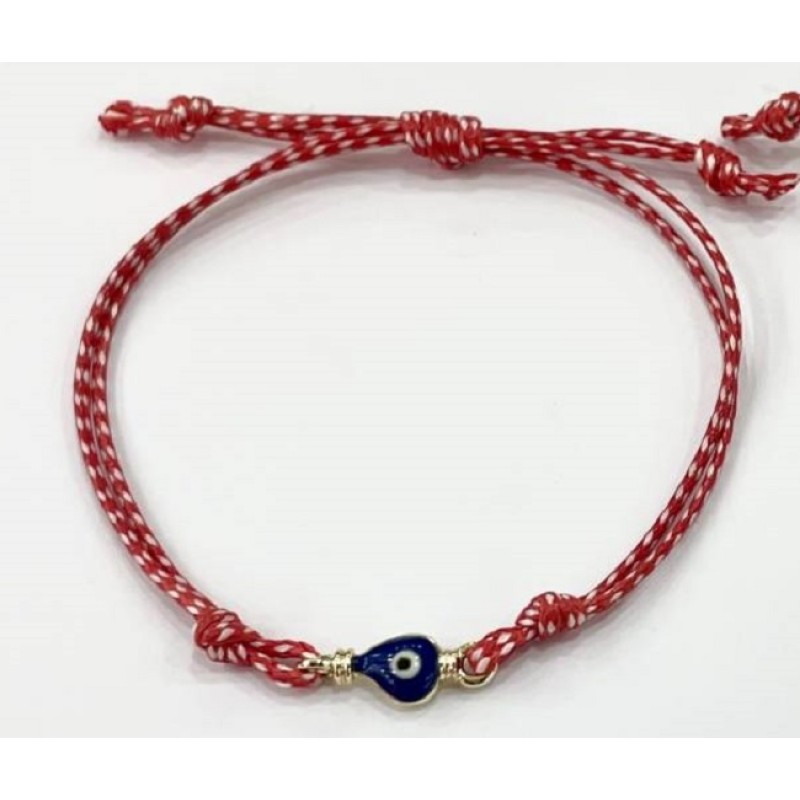 Kostibas 1539-63717, Μάρτης, Σχοινί, ΤΕ, Χρυσό με μπλε μάτι