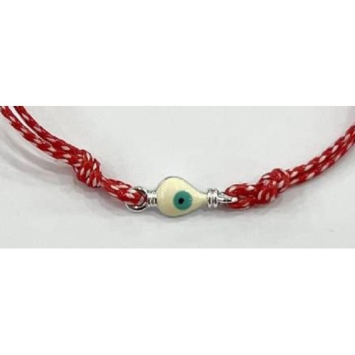 Kostibas 1539-63716, Μάρτης, Σχοινί, Ασημί με λευκό μάτι