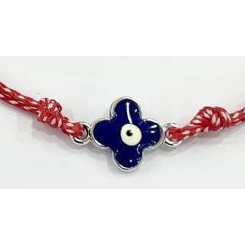 Kostibas 1539-63728, Μάρτης, Σχοινί, Ασημί με μπλε σταυρό