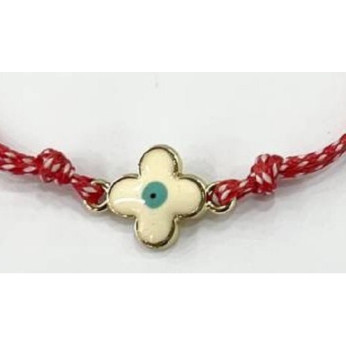 Kostibas 1539-63726, Μάρτης, Σχοινί, Χρυσό με λευκό σταυρό