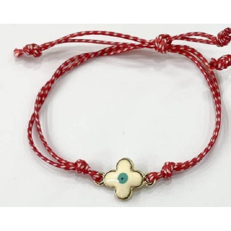 Kostibas 1539-63726, Μάρτης, Σχοινί, Χρυσό με λευκό σταυρό