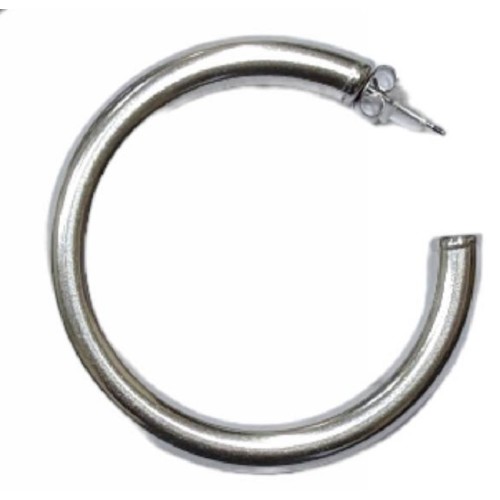 Kostibas 3113-694JA, Σκουλαρίκια κρίκοι, Ατσάλι, Ασημί