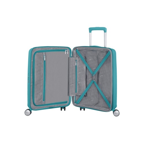 American Tourister 88472-A066, Soundbox Turquoise Tonic, Μικρή/Καμπίνας, Τιρκουάζ