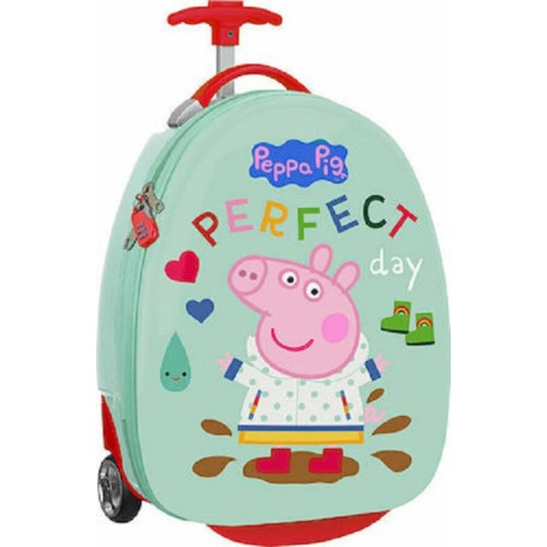 Safta 612172848 Peppa Pig, Σκληρή, Τρόλεϋ, Μέντα