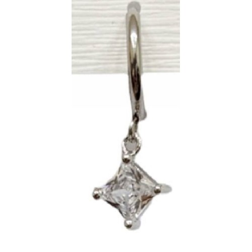 Kostibas 3113-771A4, Σκουλαρίκια, Ατσάλι, Κρίκοι, Λευκό