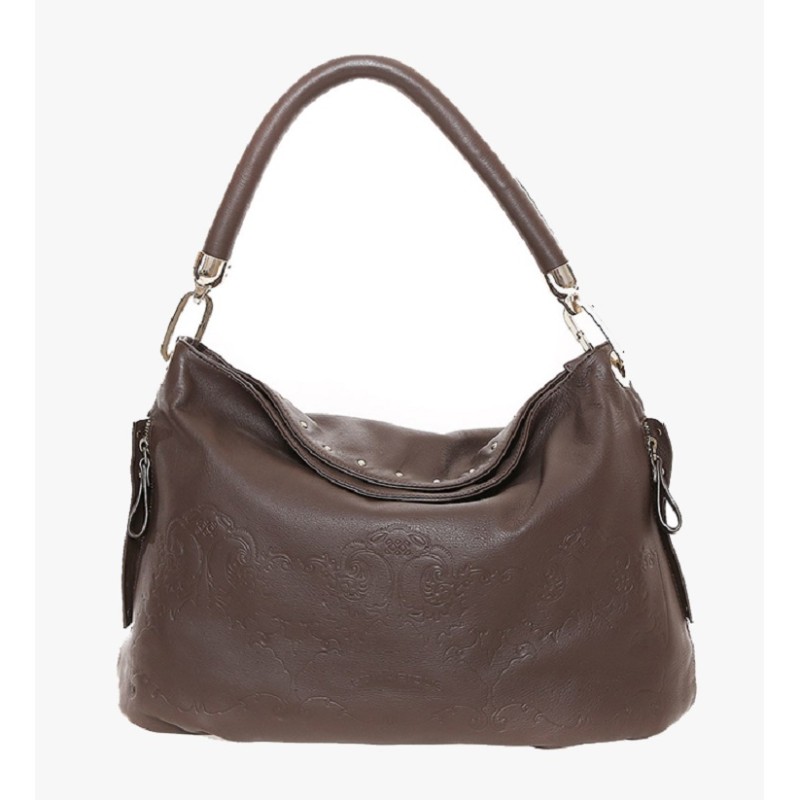 Ted Lapidus 615-7003, Ώμου/Καρπού, Δέρμα, Καφέ 