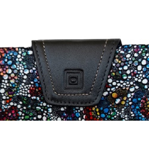 Luxus 40214, Δερμάτινο, Μωσαϊκό, Μαύρο 