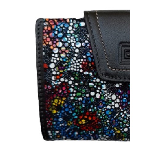 Luxus 40214, Δερμάτινο, Μωσαϊκό, Μαύρο 