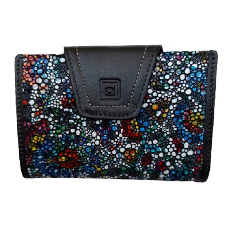 Luxus 40214, Δερμάτινο, Μωσαϊκό, Μαύρο 