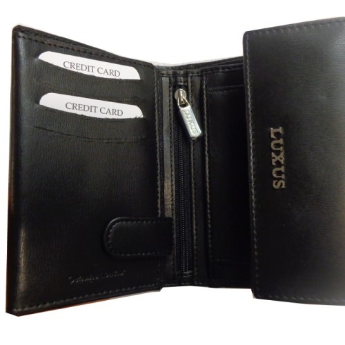 Luxus 290527, Δερμάτινο, Μαύρο 