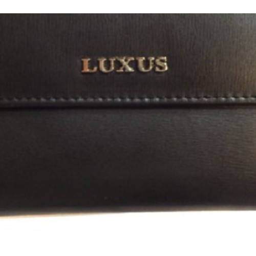 Luxus 290527, Δερμάτινο, Μαύρο 