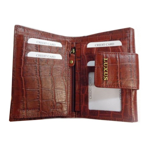 Luxus 1115, Δερμάτινο, Croco, Μπορντό 