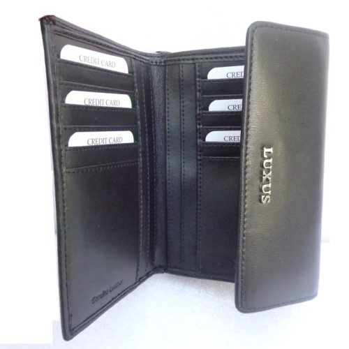 Luxus 50312, Δερμάτινο, Μαύρο 