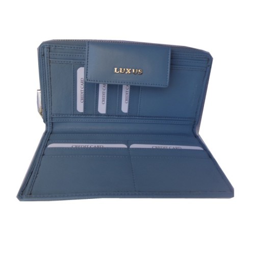 Luxus 50311, Δέρμα, Μπλε/Γκρι 