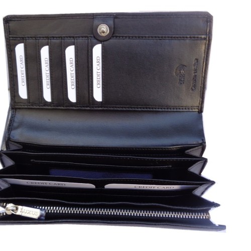 Luxus 50310, Δερμάτινο, Μαύρο 