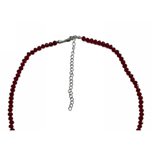 Kostibas 1023-001D2, Κολιέ, Κρύσταλλο, Μπορντώ