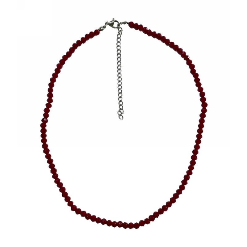 Kostibas 1023-001D2, Κολιέ, Κρύσταλλο, Μπορντώ