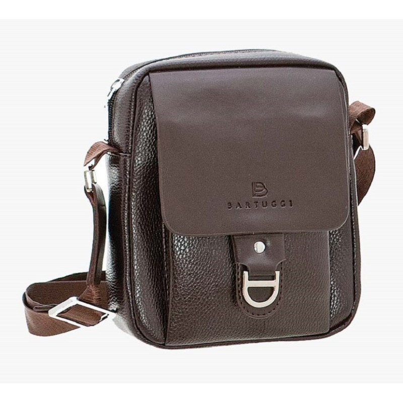 Bartuggi 718-110628, Τσαντάκι Ταχυδρόμου, Δέρμα, Καφέ