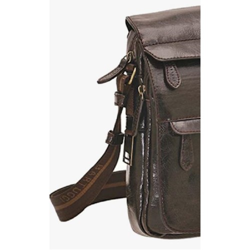 Bartuggi 700-6428, Τσαντάκι Χιαστί, Δερματίνη, Καφέ