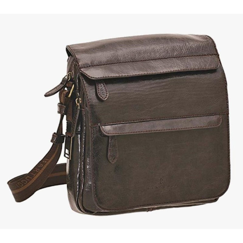 Bartuggi 700-6428, Τσαντάκι Χιαστί, Δερματίνη, Καφέ