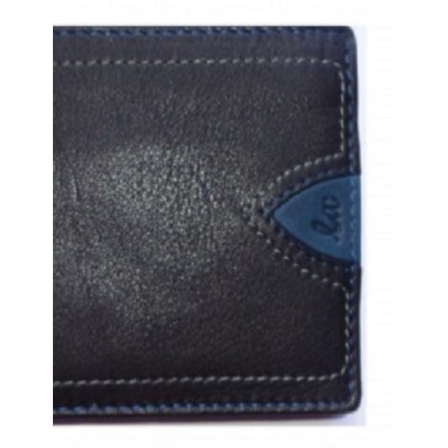 Luxus 8340, Δερμάτινο, Μαύρο/Μπλε 