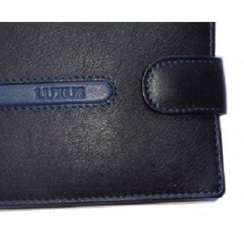 Luxus 27-52, Δερμάτινο, Μαύρο/Μπλε 