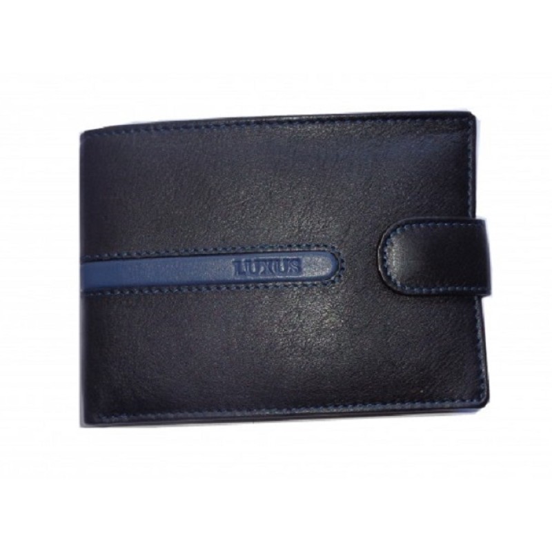 Luxus 27-52, Δερμάτινο, Μαύρο/Μπλε 