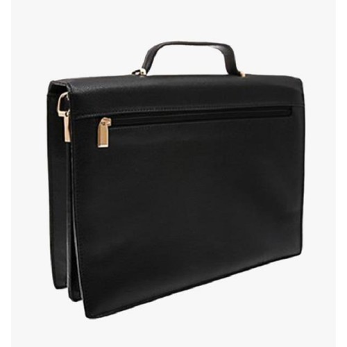 Bartuggi 118-826281, Γυναικείος Χαρτοφύλακας, Δέρμα, Μαύρο