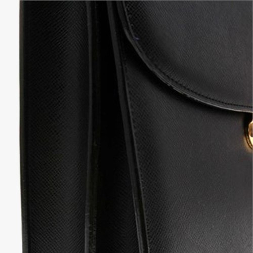 Bartuggi 118-826281, Γυναικείος Χαρτοφύλακας, Δέρμα, Μαύρο