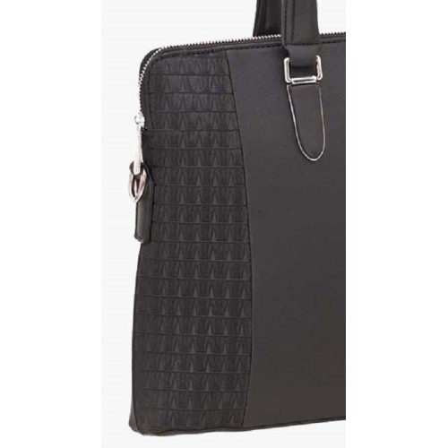 Bartuggi 717-2-3, Γυναικείος Χαρτοφύλακας, Δέρμα, Μαύρο